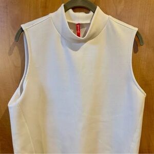 SPANX Cream Mock Neck Tank Top